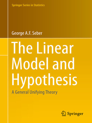 cover image of The Linear Model and Hypothesis